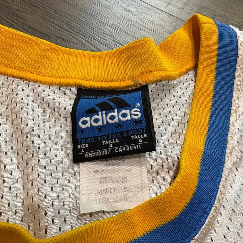 Adidas UCLA Basketball Jersey Mens Large White #24 Bruins Vintage USA Jaquez‎ Jr